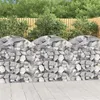 Image de vidaXL Panier de gabions arqué 100x50x100/120 cm Fer galvanisé153435