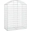 Image de vidaXL Vidaxl Panier De Gabions Arqué 100x50x120/140 Cm Fer Galvanisé