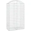 Image de vidaXL Vidaxl Panier De Gabions Arqué 100x50x160/180 Cm Fer Galvanisé