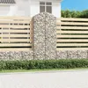 Image de vidaXL Panier de gabions arqué 100x50x220/240 cm Fer galvanisé153441