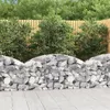 Image de vidaXL Panier de gabions arqué 150x30x60/80 cm Fer galvanisé153443