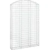Image de Vidaxl Panier De Gabions ArquÃ© 150x30x220/240 Cm Fer GalvanisÃ©