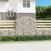 Image de vidaXL Vidaxl Panier De Gabions Arqué 150x50x140/160 Cm Fer Galvanisé