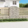 Image de vidaXL Panier de gabions arqué 150x50x200/220 cm Fer galvanisé