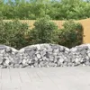 Image de vidaXL Panier de gabions arqué 200x30x60/80 cm Fer galvanisé153463
