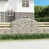 Image de vidaXL Panier de gabions arqué 200x30x120/140 cm Fer galvanisé