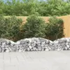 Image de vidaXL Panier de gabions arqué 200x50x40/60 cm Fer galvanisé153472