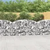 Image de vidaXL Panier de gabions arqué 200x50x100/120 cm Fer galvanisé153475