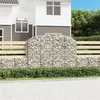 Image de vidaXL Panier de gabions arqué 200x50x140/160 cm Fer galvanisé153477