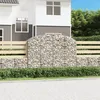 Image de vidaXL Vidaxl Panier De Gabions Arqué 200x50x140/160 Cm Fer Galvanisé