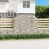 Image de vidaXL Panier de gabions arqué 200x50x160/180 cm Fer galvanisé