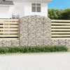 Image de Vidaxl Panier De Gabions ArquÃ© 200x50x200/220 Cm Fer GalvanisÃ©