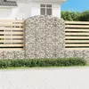 Image de vidaXL Panier de gabions arqué 200x50x220/240 cm Fer galvanisé
