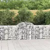 Image de vidaXL Vidaxl Panier De Gabions Arqué 200x30x80/100 Cm Fer Galvanisé