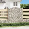 Image de vidaXL Panier de gabions arqué 200x30x220/240 cm Fer galvanisé
