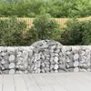 Image de vidaXL Panier de gabions arqué 200x50x80/100 cm Fer galvanisé153494