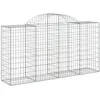 Image de vidaXL Vidaxl Panier De Gabions Arqué 200x50x100/120 Cm Fer Galvanisé