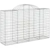 Image de Vidaxl Panier De Gabions ArquÃ© 200x50x120/140 Cm Fer GalvanisÃ©