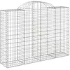 Image de Vidaxl Panier De Gabions ArquÃ© 200x50x140/160 Cm Fer GalvanisÃ©