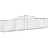 Image de vidaXL Vidaxl Panier De Gabions Arqué 300x30x60/80 Cm Fer Galvanisé