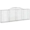 Image de Vidaxl Panier De Gabions ArquÃ© 300x30x100/120 Cm Fer GalvanisÃ©