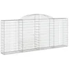 Image de Vidaxl Panier De Gabions ArquÃ© 300x30x120/140 Cm Fer GalvanisÃ©