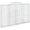 Image de vidaXL Vidaxl Panier De Gabions Arqué 300x30x180/200 Cm Fer Galvanisé