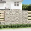 Image de vidaXL Panier de gabions arqué 300x50x200/220 cm Fer galvanisé