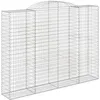 Image de Vidaxl Panier De Gabions ArquÃ© 300x50x220/240 Cm Fer GalvanisÃ©