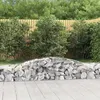 Image de vidaXL Panier de gabions arqué 400x50x40/60 cm Fer galvanisé