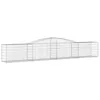 Image de vidaXL Vidaxl Panier De Gabions Arqué 400x50x60/80 Cm Fer Galvanisé