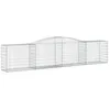 Image de Vidaxl Panier De Gabions ArquÃ© 400x50x80/100 Cm Fer GalvanisÃ©