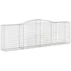 Image de vidaXL Vidaxl Panier De Gabions Arqué 400x50x120/140 Cm Fer Galvanisé