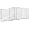 Image de Vidaxl Panier De Gabions ArquÃ© 400x50x140/160 Cm Fer GalvanisÃ©