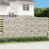 Image de vidaXL Panier de gabions arqué 400x50x200/220 cm Fer galvanisé