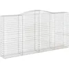 Image de vidaXL Vidaxl Panier De Gabions Arqué 400x50x200/220 Cm Fer Galvanisé