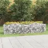 Image de vidaXL Lit surélevé à gabions arqué 200x50x50 cm Fer galvanisé153542
