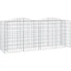 Image de Vidaxl Lit SurÃ©levÃ© Ã Gabions ArquÃ© 200x50x100 Cm Fer GalvanisÃ©