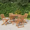Image de vidaXL Ensemble à manger de jardin 5 pcs Bois d'acacia solide