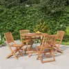 Image de vidaXL Ensemble à manger de jardin 5 pcs Bois d'acacia solide