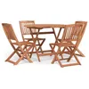 Image de Vidaxl Ensemble De Salle Ã Manger De Jardin 5 Pcs Bois D'acacia Solide