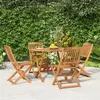 Image de vidaXL Ensemble à manger de jardin 5 pcs Bois d'acacia solide