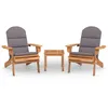 Image de Vidaxl Ensemble De Salon De Jardin Adirondack 3 Pcs Bois Acacia Solide