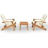 Image de Vidaxl Ensemble De Salon De Jardin Adirondack 3 Pcs Bois Acacia Solide
