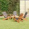 Image de vidaXL Ensemble de salon de jardin Adirondack 5 pcs bois acacia solide