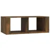 Image de vidaXL Table basse ChÃªne fumÃ© 100x50x36 cm Bois d'ingÃ©nierie