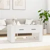Image de vidaXL Table basse Blanc 80x50x40 cm Bois d'ingénierie