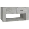 Image de vidaXL Table basse Gris béton 80x50x40 cm Bois d'ingénierie