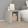 Image de vidaXL Table de chevet Gris béton 41x40x36 cm Bois d'ingénierie816548