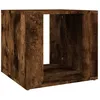 Image de vidaXL Vidaxl Table De Chevet Chêne Fumé 41x40x36 Cm Bois D'ingénierie